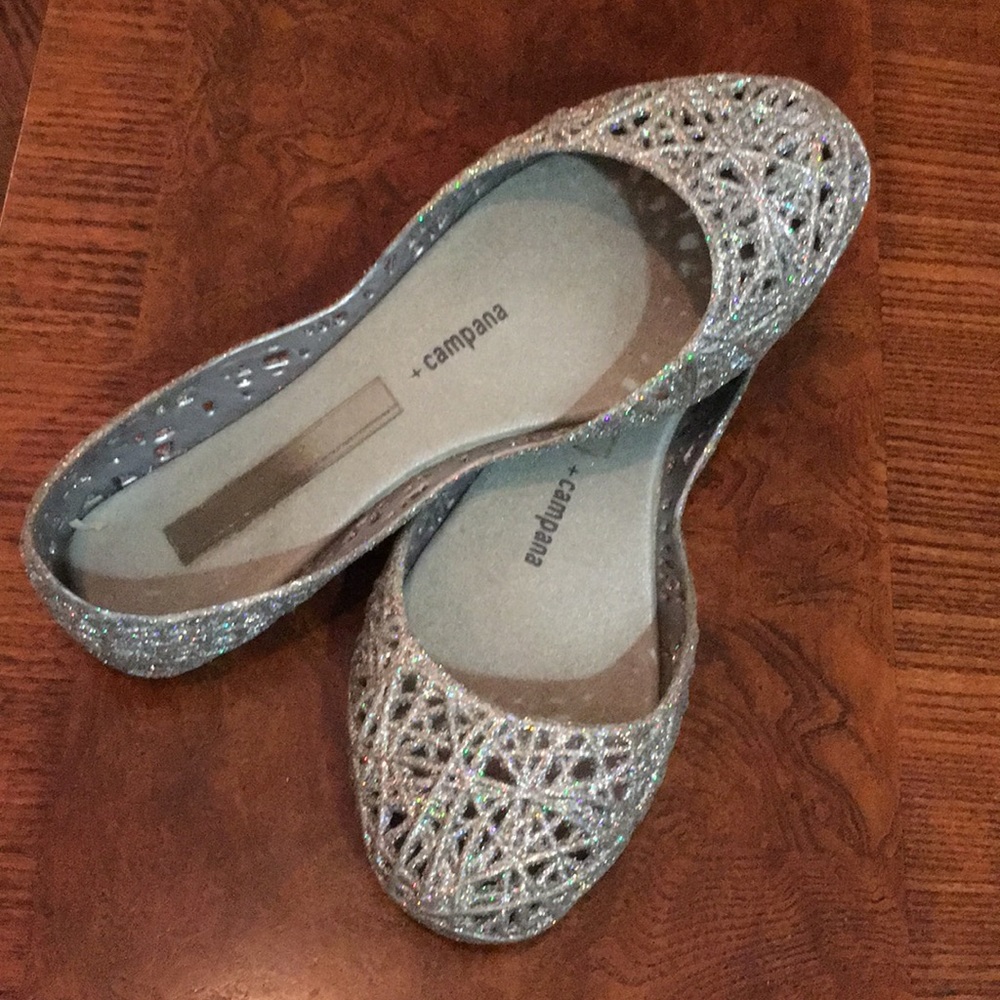 Mellissa+Campana brand glittery girls shoes